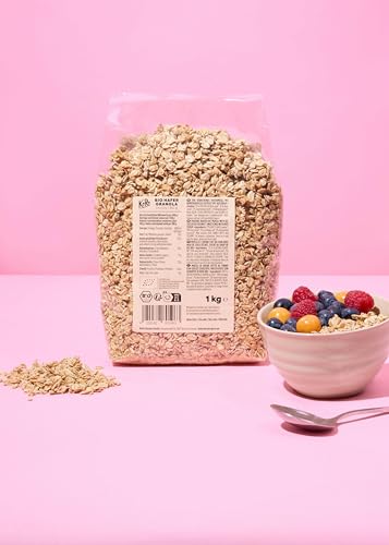 KoRo - Crunchy Bio Hafer Granola 1 kg - 100% Bio-Qualität - Vegan - Mit Reissirup gesüßt