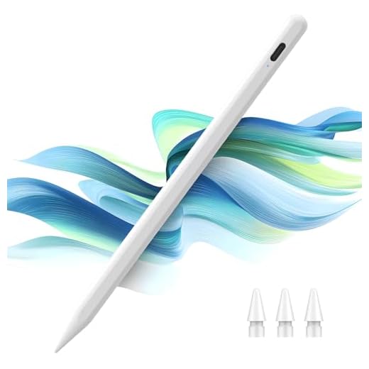 Stylus Pen for iPad 9th&10th Generation - 5X Fast Charge Digital Pen - Compatible with 2018-2023, Apple iPad Pro 11/12.9 Inch,iPad 6-10 Gen,iPad Mini 5-6 Gen,iPad Air 3-5 Gen-White
