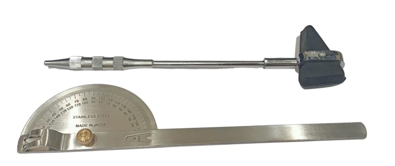 Forgesy 1Pc Goniometer 1Pc Knee Hammer Combo Medical Equipment Combo (B0CF5GWMC4) Amazon Price History, Amazon Price Tracker