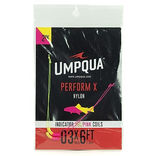 Umpqua Indicator Coil 6' - 03X (2 Pack) Yellow/Pink