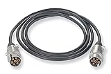 cable eléctrico de 7 polos para remolques ✅ 【TERMINALES METÁLICOS & POLOS DE COBRE】 Pines de cobre ranurado en forma de cruz para una mayor estabilidad de conexión y durabilidad