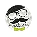 Mustache Man Party Supplies - Dessert Plates (8)