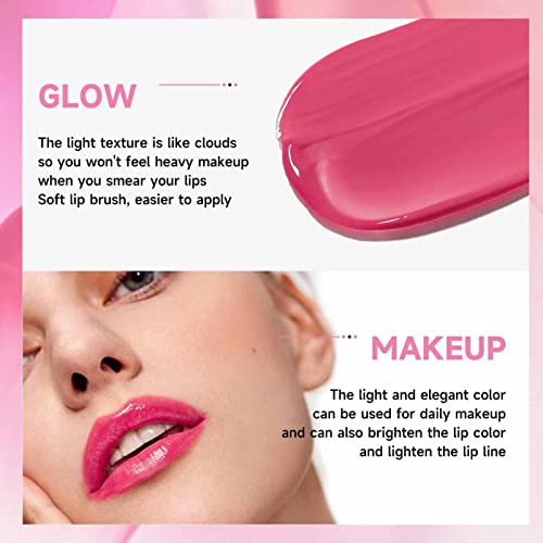 Óleo de brilho labial hidratante | Óleo de alto brilho para lábios mais cheios | Fosco Iluminador Hi