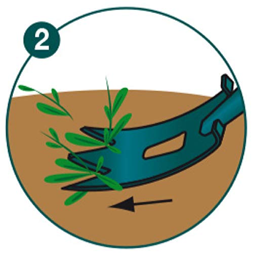 LEBORGNE - Binette Trident EM Poignée Naturovert - Lame Tuilée Affûtée - Manche Extra-Long 150 cm - Désherbage Intensif - H 2 cm x Larg 10 cm - Poids 1 kg