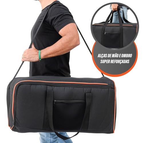 Bolsa Case Bag Capa Triboshop Compatível Com Jbl Partybox Stage 320 Acolchoada Proteção Anti Impacto
