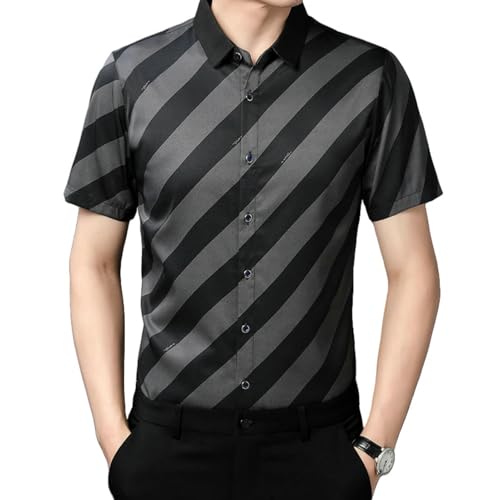 Chemise homme à rayures sans repassage pour éviter les plis