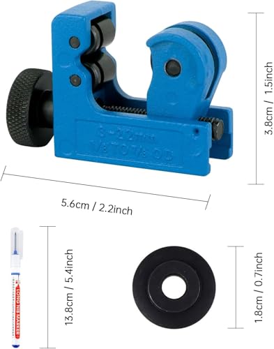 Miniatura 5 de Ctdmj Mini Cortador De Tubos De 3 A 22 Mm De Diámetro, Pequeño Mini Cortador De Tubos, Cortador De Tubos De Cobre, Herramientas De Corte Para Cortar Tubos De Cobre, Pvc, Aluminio, Plástico, Agujero