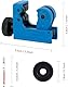 CTDMJ® Mini Rohrschneider Ø 3-22 mm rohrabschneider klein Mini-Rohrabschneider kupferrohrschneider schneider Schneidwerkzeuge für Schneiden von Rohren aus Kupfer PVC Aluminium Kunststoff Tieflochmark