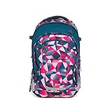 satch pack schulrucksack pink bermuda Aus dem Bergsport auf den Rücken: Das satch Tragesystem garantiert die Verlagerung des Gewichts von den Schultern auf den stabilen Beckenbereich.