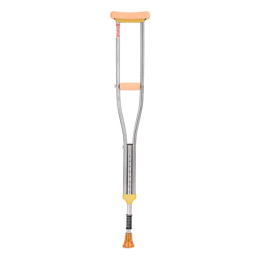 MObyat Andador para Ancianos,Bastón, muleta de Acero Inoxidable axila Doble muleta Antideslizante retráctil Ligero Caminante para Personas Mayores discapacitadas, 1 Pieza S, 2 Piezas, pequeña