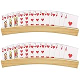 pangutheos 2 Pièces Support Carte à Jouer avec Un Design Robuste et Incurvé, Porte Cartes à Jouer Convenant aux Seniors, aux Enfants et aux Joueurs de Jeux de Société