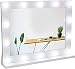 Waneway Vanity Mirror with Lights, Hollywood Lighted Makeup Mirror with 14 Dimmable LED Bulbs for Dressing Room & Bedroom, Tabletop or Wall-Mounted, Slim Wooden Frame Design, White
