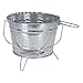 BBQ Outdoor Picknickgrill Grilleimer Feuereimer Minigrill tragbar Ø27xH22cm mobiler Grill mit Grillrost