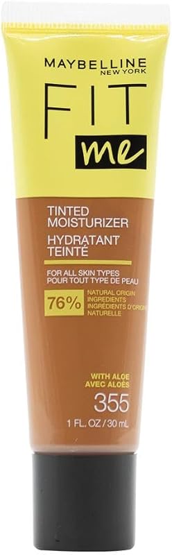 Hidratante com Cor Maybelline Fit Me, Cobertura Natural, Tom 355
