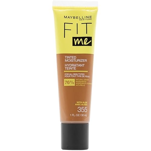 Maybelline Fit Me Tinted Moisturizer, Natural Coverage, Face Makeup, 355, 1 Count