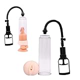 Male Care Manual Transparent Adult Male Electric Enlarge Air Vacuum Enlargement Extend Pump Training Tool Device, Can Be Given as Gift to Your Partner or Friends - Mwrpx126-25