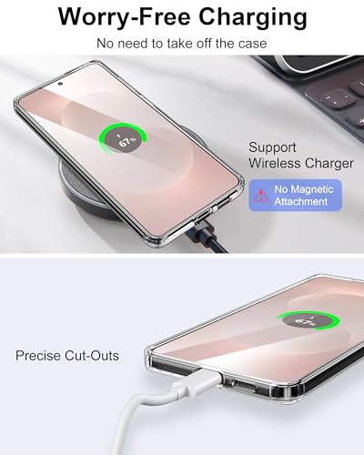 Image of HOOMIL Case for Samsung Galaxy S25 Edge, Anti-Yellowing, Clear