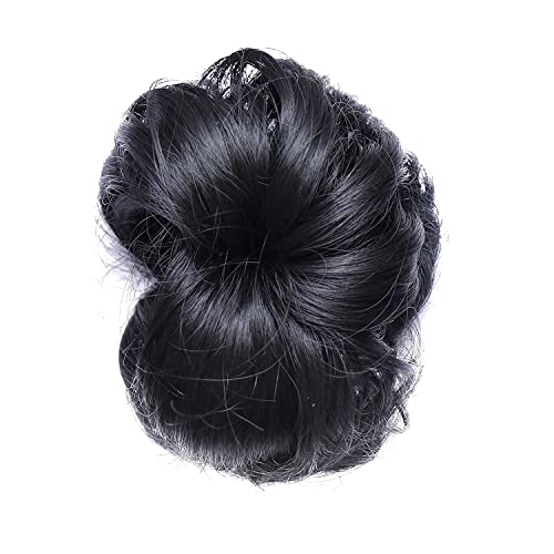 Image of Artificial Juda Hair Bun With Clutcher Hair Accessories Hair Extension & Hair Wigs Hair Juda For Women & Girls, Black (Black)