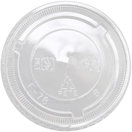 Karat C-KC78TS 78mm Diameter 8 oz 10 oz PET Flat Lids (Case of 1000)