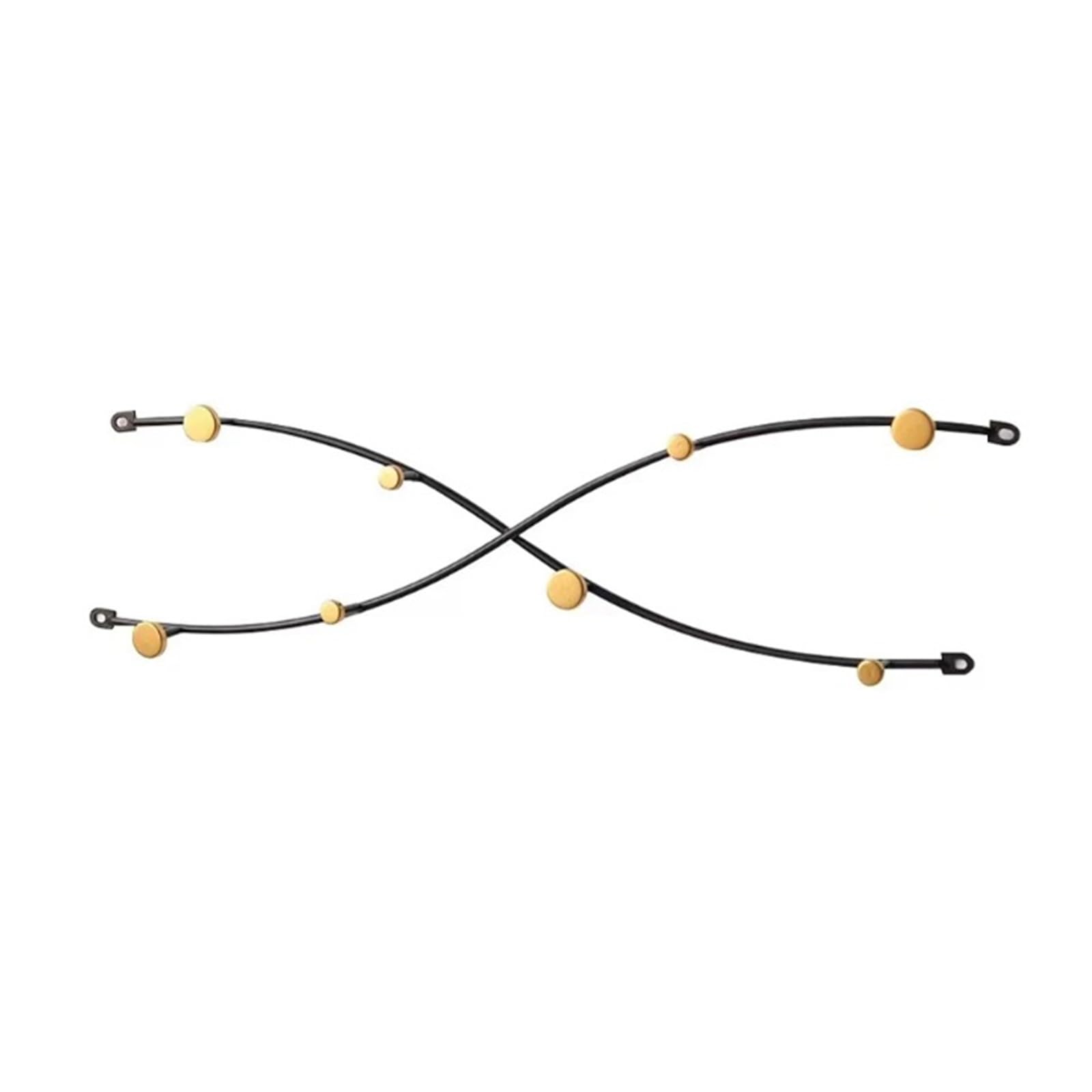 Yqinqin83b Black Coat Hangers Creative Wrought-Iron Wall-Mounted Coat Rack, Suitable For Any Wall And Style For Bedroom(Black)