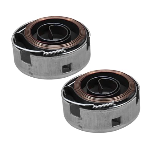 LIFKICH 2 Pack Drill Press Quill Feed Return Coil Spring Return Spring for Metal Drill Press Spring Steel Spring for Drill Press Quill Accessories
