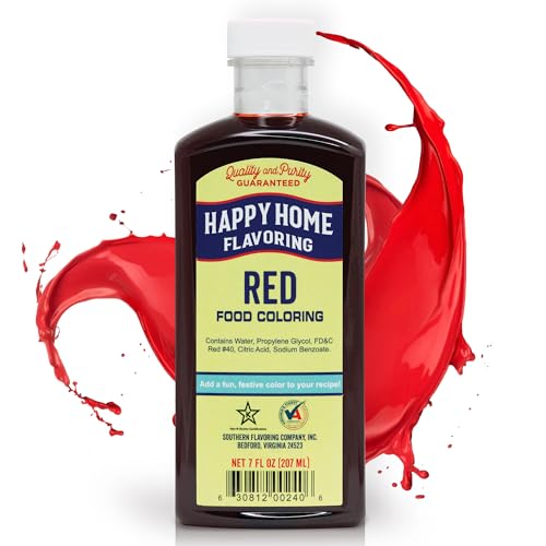 Happy Home Flavoring Red Food Color, 7 oz.
