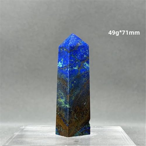 Obelisco de Cobre Azul Natural Piedra de Cristal de 49g para Decoración y Collar 3