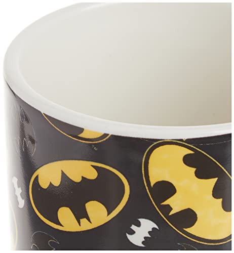 Image of Spoontiques - Ceramic Travel Mugs - Batman Logo Cup - Hot or Cold Beverages - Gift for Coffee Lovers