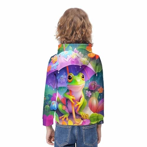 Pull à manches longues grenouille 3D une idée cadeau originale pour ado - 4