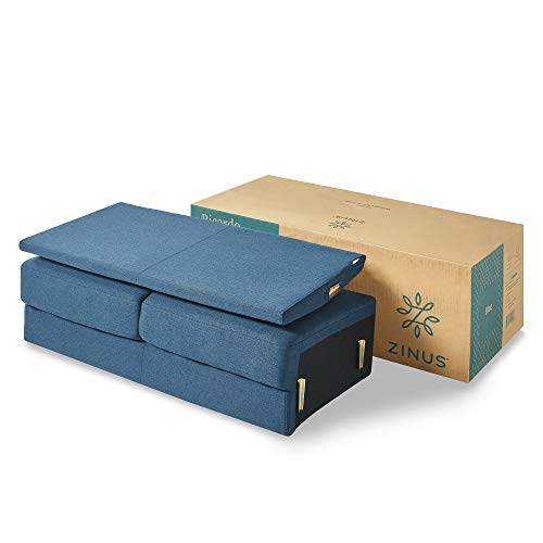 Image of Zinus Ricardo Loveseat Sofa, Tufted Cushions, Easy, Tool-Free Assembly, Lyon Blue