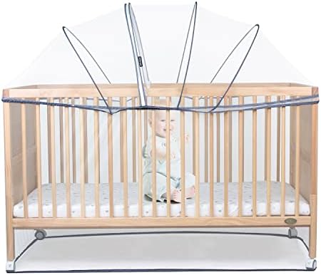 Beberoad Love Crib Tent Mosquito Net for Crib Baby Crib Cover Durable and Breathable Mesh Cover for Crib (White)