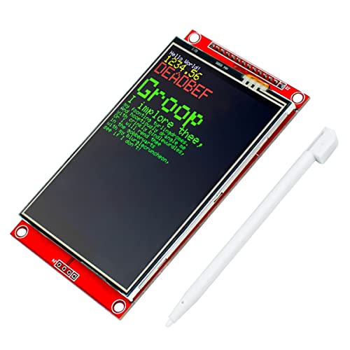 Image of Hosyond 3.5 Inches TFT LCD Touch Screen Shield Display Module 480x320 SPI Serial ILI9488 with Touch Pen Compatible with Arduino R3 /Mega2560 Development Board