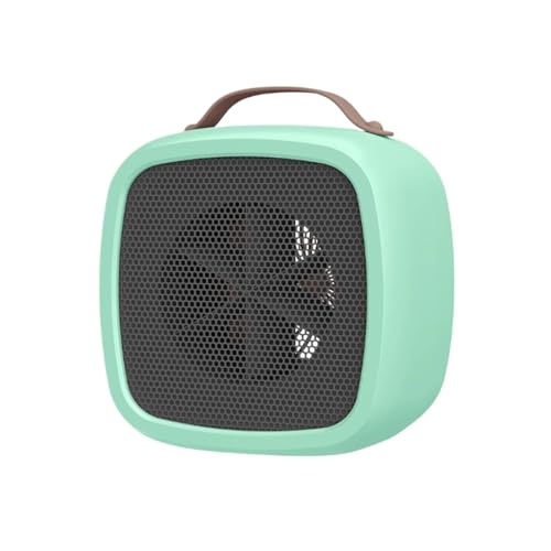 取暖器 2個のポータブル小型スペースヒーター、急速加熱デスクトップ温風ヒーター、屋内オフィス家庭用暖房ファン コンパクト オフィス/寝室(Green)