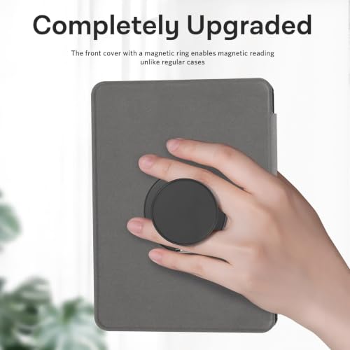 Image of CoBak Magnetic Case for 6 inch Kindle 2024 and 2022 (11 Generation) - Compatible with PopSockets /UGREEN /Anker Magnetic Grip and Stand, Auto Sleep and Wake, Premium Protective Case for Kindle Basic, Sage