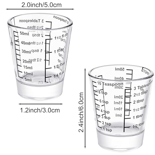 Vaso medidor de vidrio templado 45 ml Ackers miniatura 2
