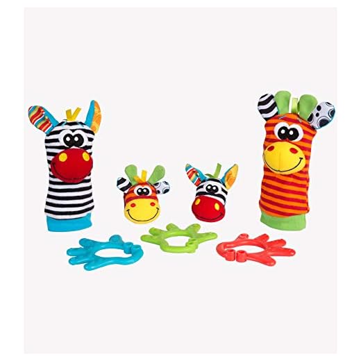 Playgro - Set con sonajero pies y manos y mordedor