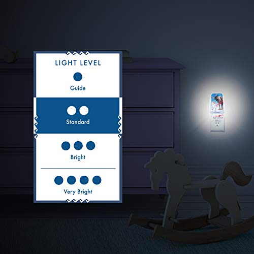 Image of Disney Frozen 45830 LED Night Light, Olaf and Sven, Plug-in | Dusk-to-Dawn Sensor, Girl's Room Decor, UL-Certified, Ideal for Bedroom, Nursery, Bathroom, Kid's Playroom