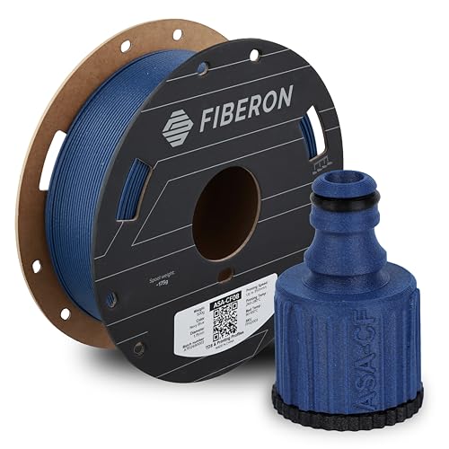 Image of Polymaker Fiberon ASA-CF08 Navy Blue Carbon Fiber 3D Printing Filament 1.75mm 0.5KG, UV & Weather Resistant, High Rigidity, Heat Resistant, Easy to Print, Functional Parts & Prototypes