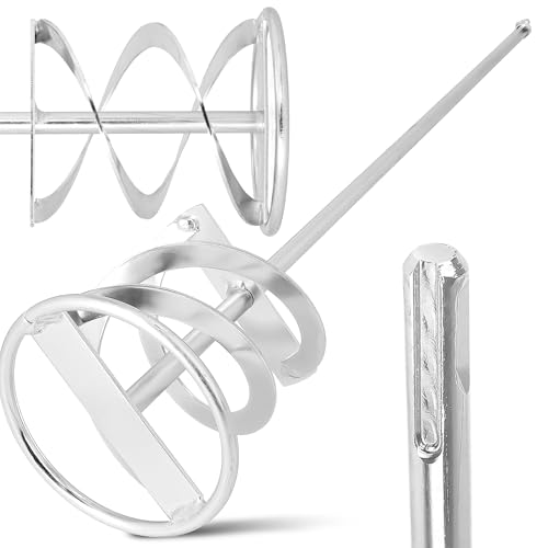 Asta Miscelatrice 100x600 mm SDS Plus Malta Gesso Cemento Vernice Colla Mescolatore Spirale Acciaio Inox Resistente Strumento Professionale Edilizia Ristrutturazioni