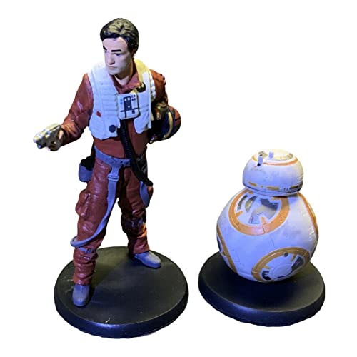 Rough One Poe & Bb8 Bb 8 Robot Set Of2 Pvc Cake Topper Force Awakens #TOP7