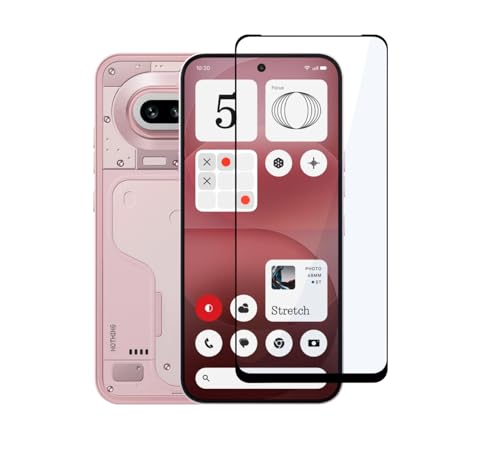 Image of CEDO Tempered Glass for Nothing Phone 3a Lite / Nothing Phone 4a / Nothing Phone 4a Pro | Screen Protector Full HD Quality Tempered Glass Anti-Scratch Edge to Edge Coverage with Easy Installation Kit (Black)