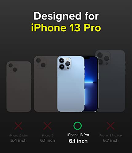 Image of Ringke Onyx Compatible with iPhone 13 Pro Case Back Cover Rugged Flexible Protection Durable Anti-Slip TPU Heavy Impact Shock Absorbent iPhone 13 Pro Back Cover Case - Black