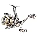 Spinnings Fishing Reel With Metal Foldable Handle 5.2:1 Gear Ratio 13Lbs Drag Fishing Reel Metal Spool For Fishing