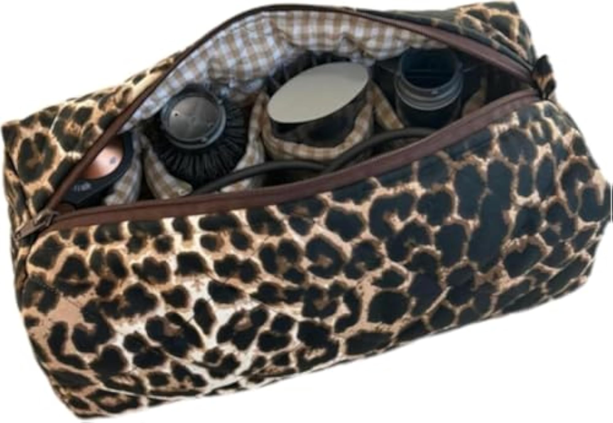 Travel Case for Dyson Airwrap Shark Flexstyle Hair Tools, Leopard
