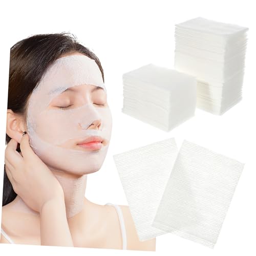 MUSISALY Face Pads High Water Absorption 2 Packs Large Cotton Pads for Makeup Removal and Toner Application