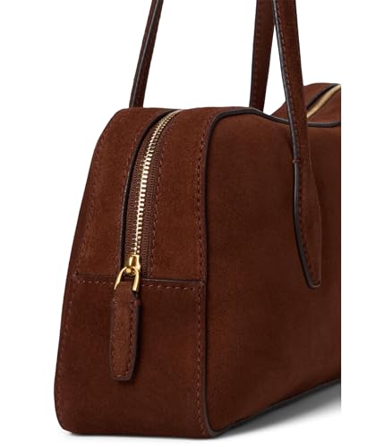 Madewell Suede E/W Satchel Shoulder Bag, Soft Mahogany4
