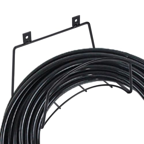 Support Murals De Rangement De Tuyau D'arrosage - Organisateur et Porte-Tuyau en Métal | Organisateur Antirouille Avec Crochets Pour Tuyau De Jardin Et Garage