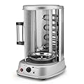 Flexzion Vertical Rotisserie Oven Grill - Countertop Shawarma Machine Kebab Electric Cooker Rotating Oven, Stainless Steel Roaster w/Bake Ware Kebob Skewers Stain Resistant Rotisserie Machine
