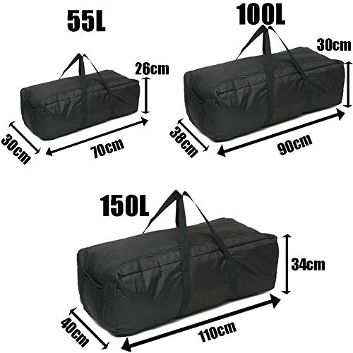 CYJ 150L Sports Bag Outdoor Men Black Large Capacity Duffle Travel Gym Weekend Travel Bag Waterproof Sport Bags,Black