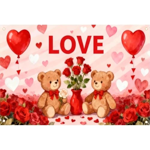 �^�y�X�g���[ Happy Valentine Day �o�����^�C���f�[ �v�����g�Ǌ|�� �唻 ���@�\ �C���e���A �� ���� �Ǐ��� �z�e�� �L�b�`�� �C���e���A ���͋C�]��(A,73*95)